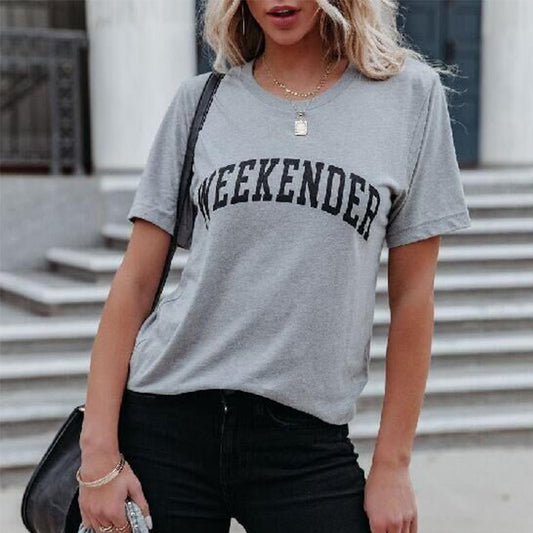 T-shirt graphique décontracté pour femmes Chic und Stil