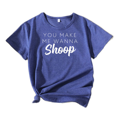 Dames Casual T-shirt Graphique Chic und Stil