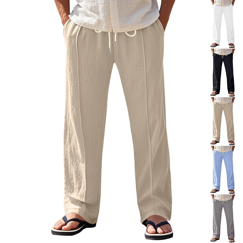 Casual beach pants for men with adjustable drawstring and breathable material Chic and Style