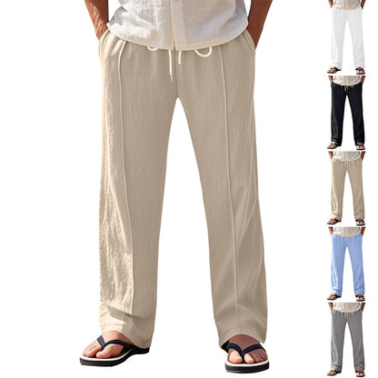 Casual beach pants for men with adjustable drawstring and breathable material Chic and Style