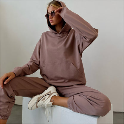 Dames Hoodie Oversized - Ensemble d'entraînement Chic und Stil