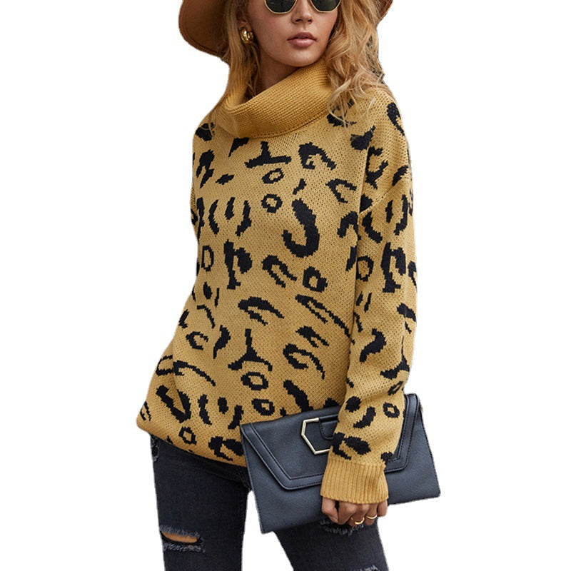 Dames pull surdimensionné confortable avec un motif léopard tendance Chic und Stil