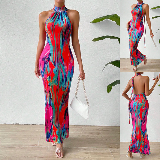Robe maxi bodycon à col montant Chic und Stil