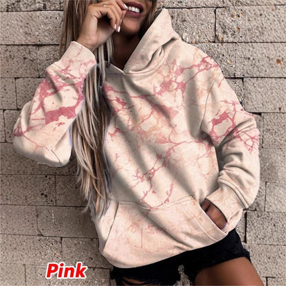 Pull à capuche femme avec motif marbré stylé Chic und Stil