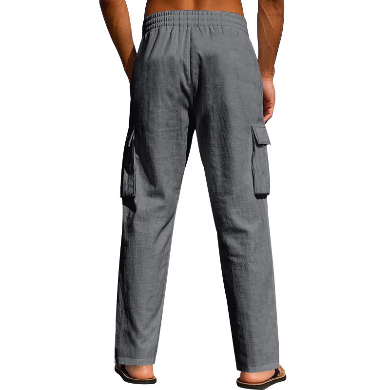 Men's cargo pants with elastic waistband and practical side pockets Chic and style 1759577777