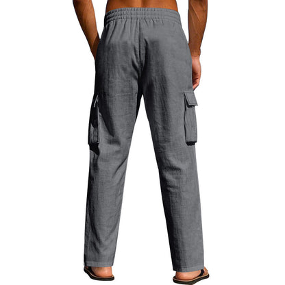 Men's cargo pants with elastic waistband and practical side pockets Chic and style 1759577777