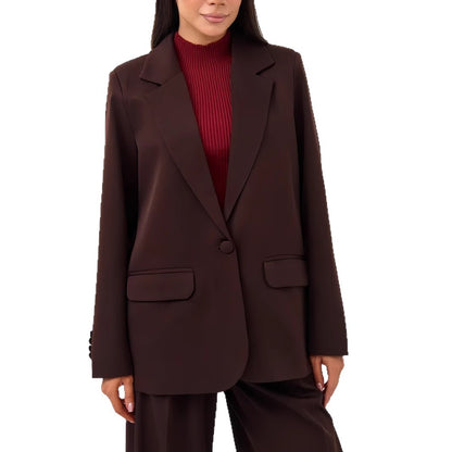 Dames Ensemble de tailleur élégant et cintré avec décolleté plongeant Chic und Stil