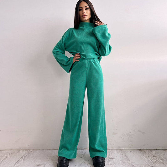 Dames combinaison décontractée en tissu côtelé doux Chic und Stil