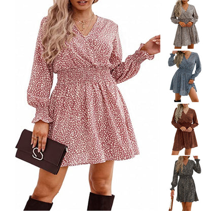 Robe élégante pour femmes avec un élastique ajusté et des manches longues Chic und Stil