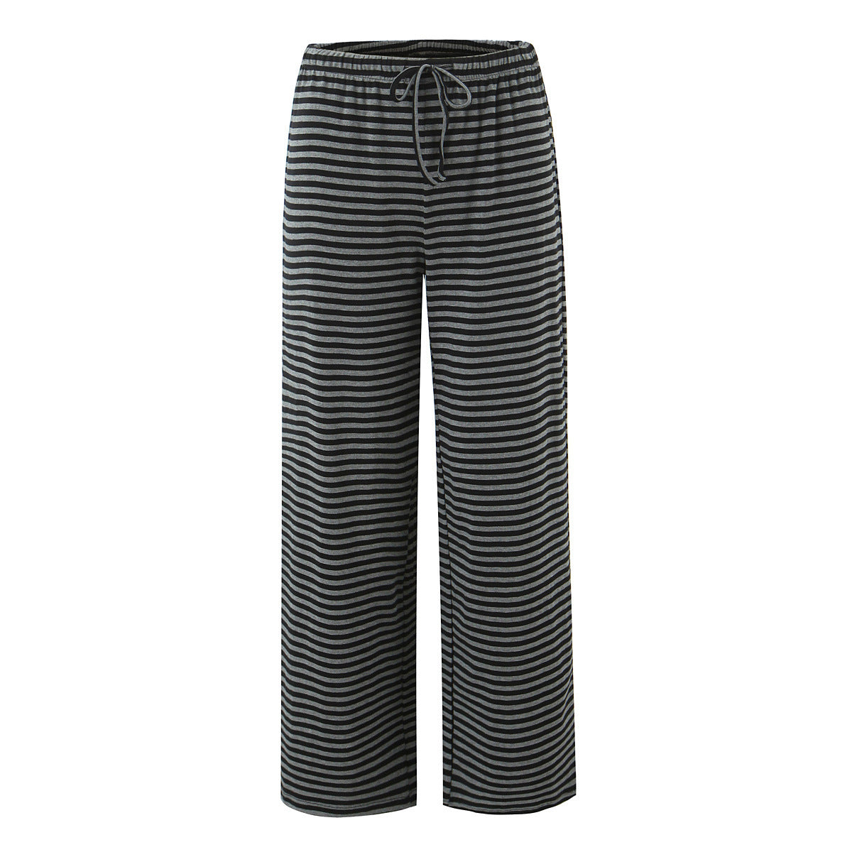 Wide striped pants for women with elastic waist Chic und Stil