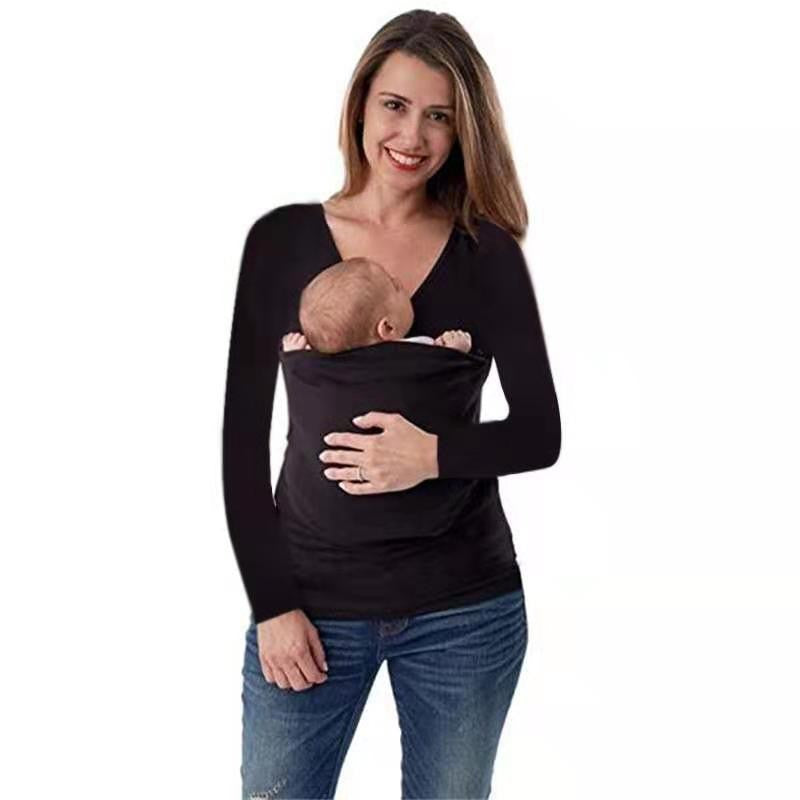 Pull en tricot à porter pour femmes avec décolleté en V et manches longues Chic und Stil