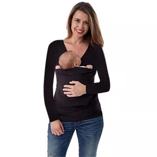Pull en tricot à porter pour femmes avec décolleté en V et manches longues Chic und Stil