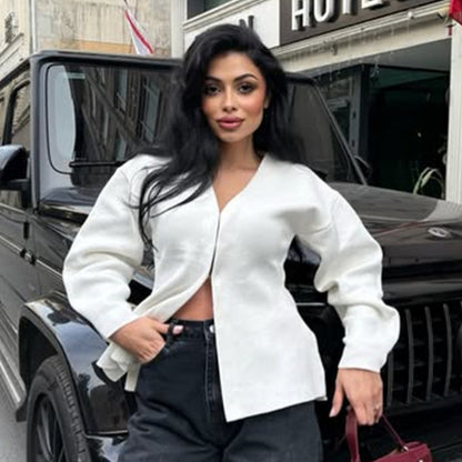 Dames élégant et confortable cardigan Chic und Stil