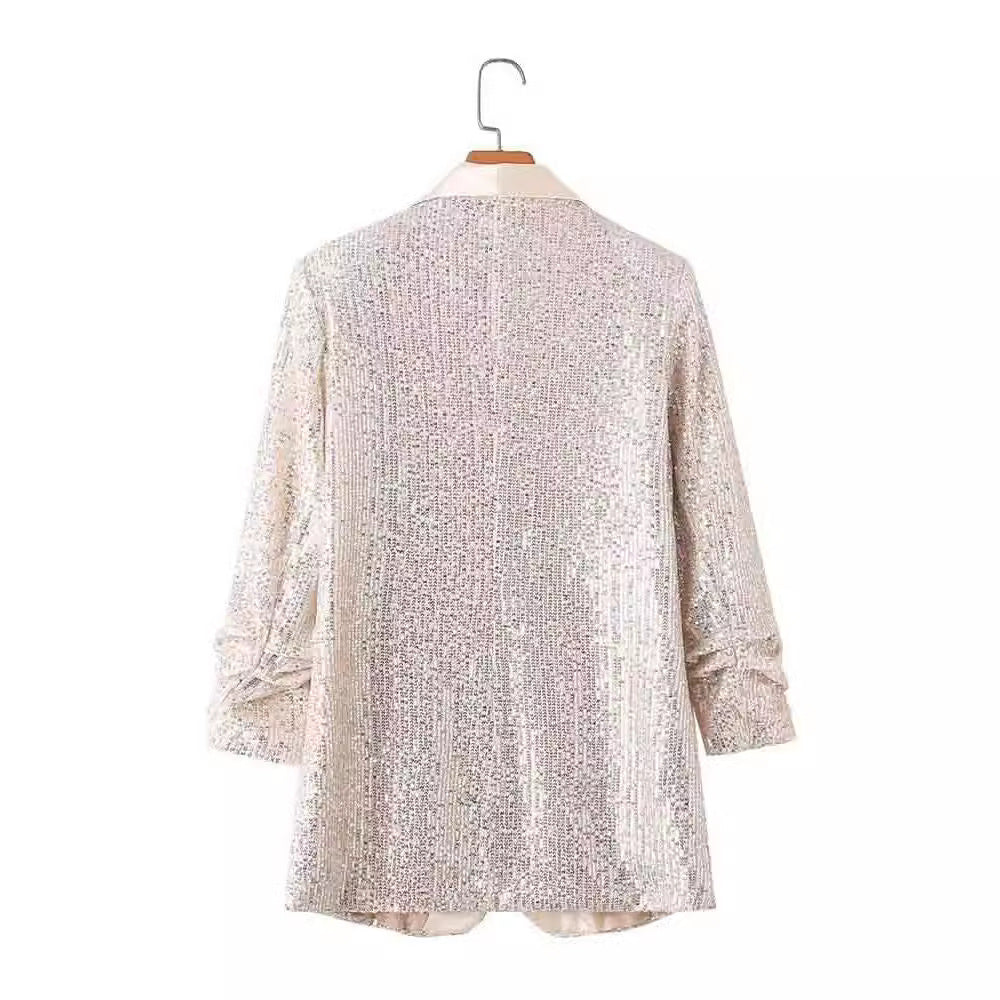 Dames Blazer scintillant Chic und Stil