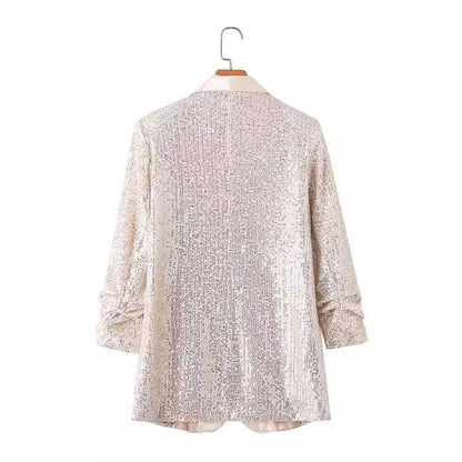 Dames Blazer scintillant Chic und Stil