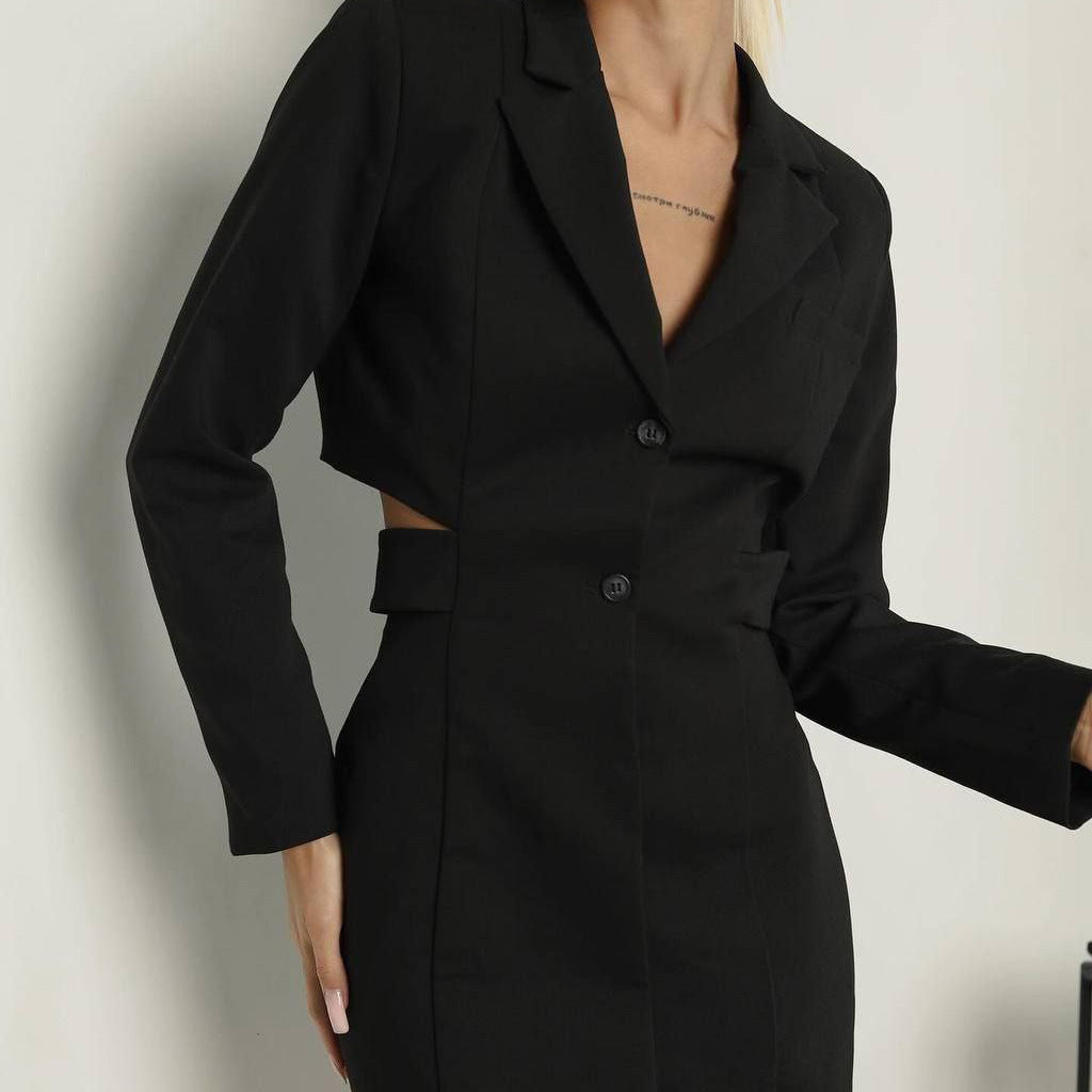 Dames élégant et ajusté blazer robe Chic und Stil