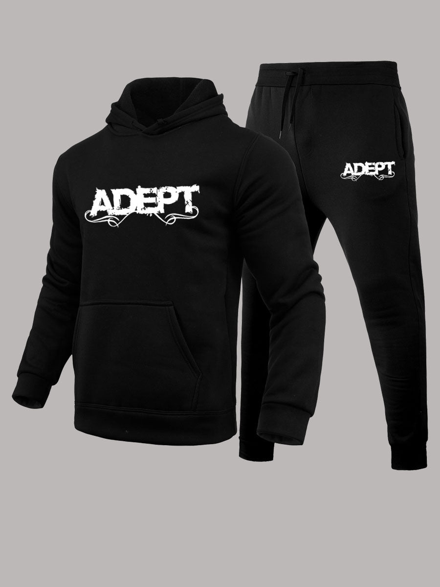 Ensemble sweatshirt et sweatpants pour hommes avec police créative Chic und Stil