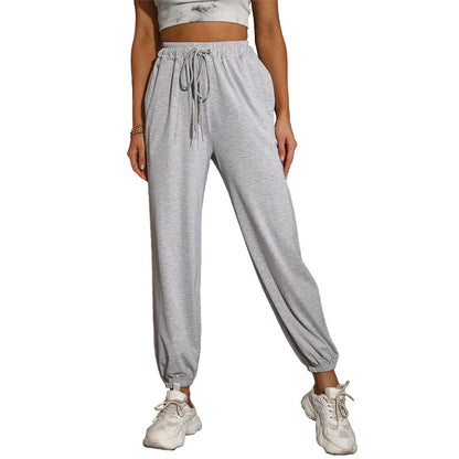 Casual women’s pants with elastic waistband and side pockets Chic and Style