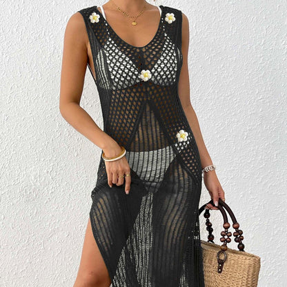Robe maxi d'été en crochet pour femmes Chic und Stil