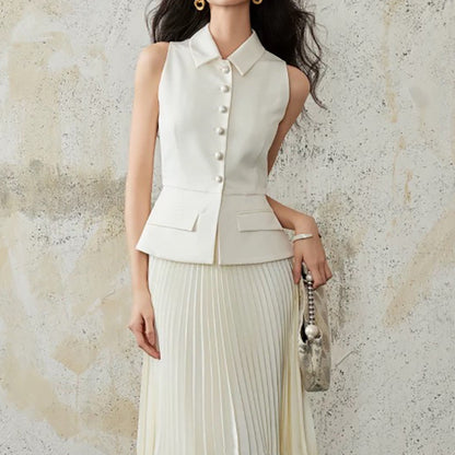 Tunique sans manches ajustée pour femmes Chic und Stil