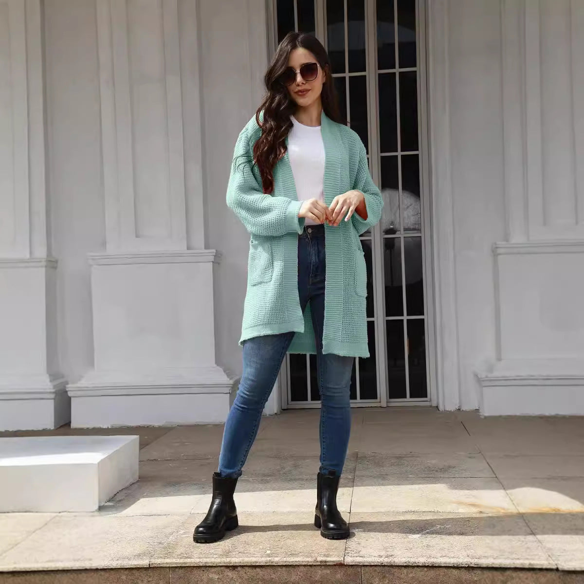 Dame cardigan Chic und Stil