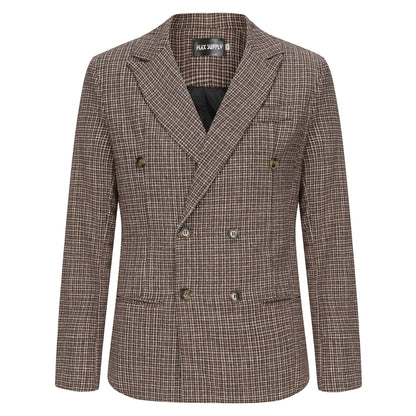 Blazer pour hommes à double boutonnage en tissu de haute qualité avec des détails modernes Chic und Stil