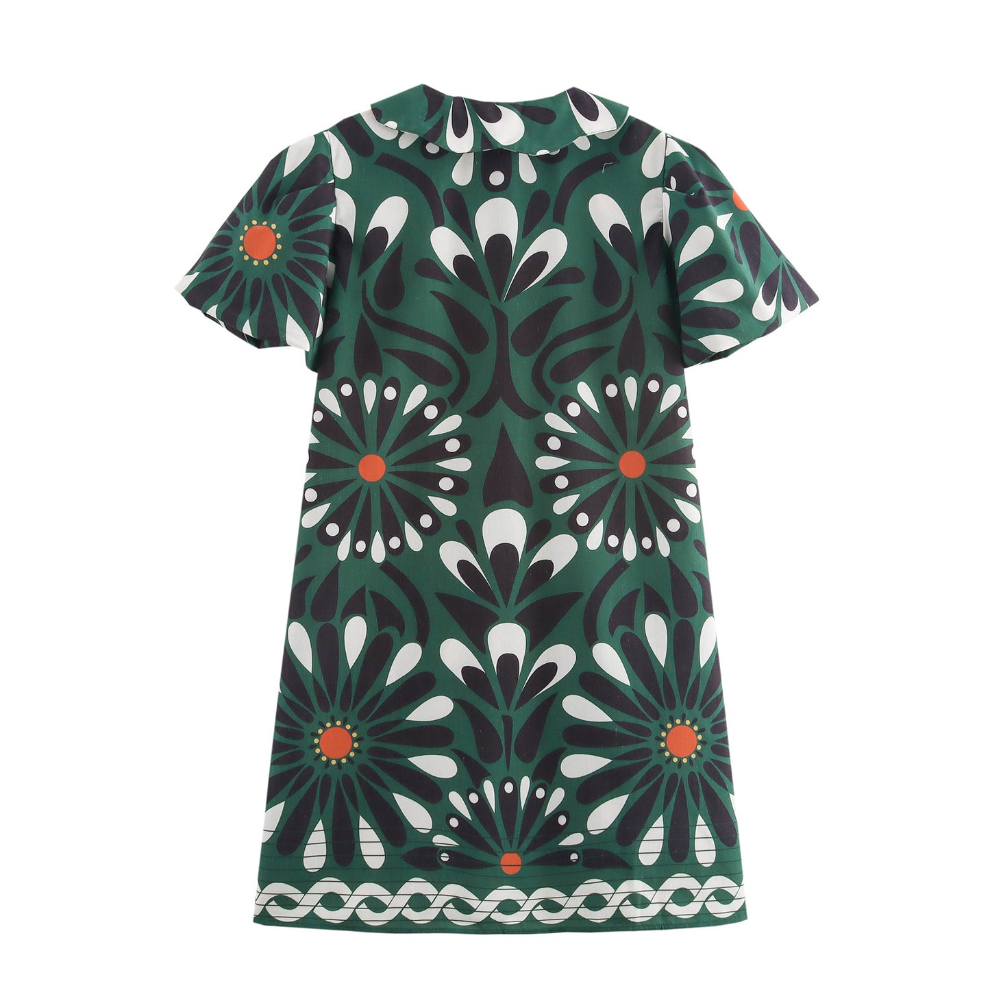 Robe dames avec motif floral et col Chic und Stil