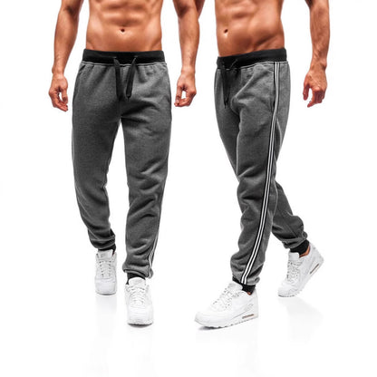 Men Casual Sports Pants with Side Stripes Chic and Style
