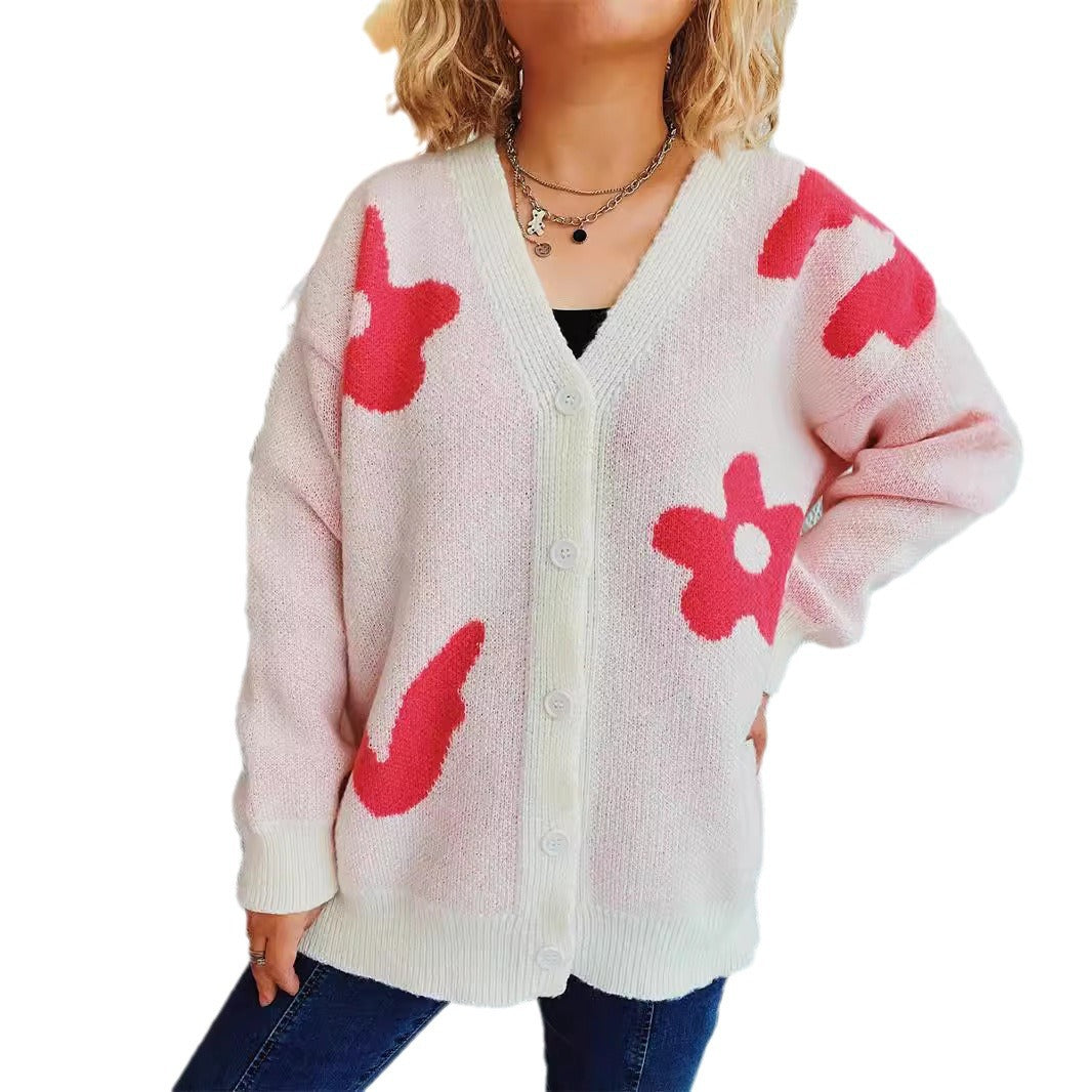 Dames confortable gilet en tricot avec des accents de motif ludiques Chic und Stil