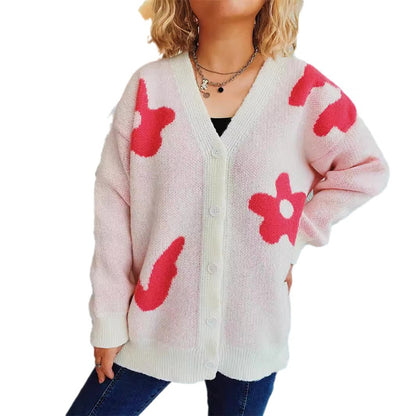 Dames confortable gilet en tricot avec des accents de motif ludiques Chic und Stil