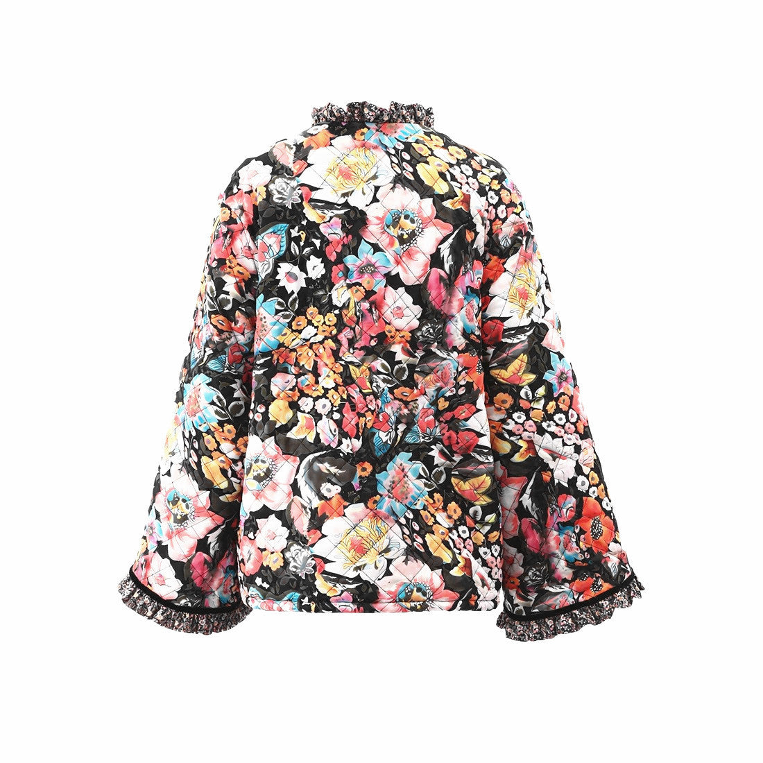 Women's jacket with a floral design and a cozy interior Chic and Style