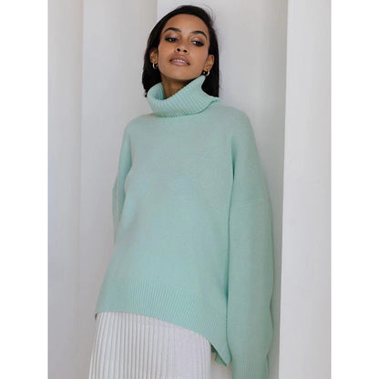 Pull à col loop pour femmes en matériau doux Chic und Stil