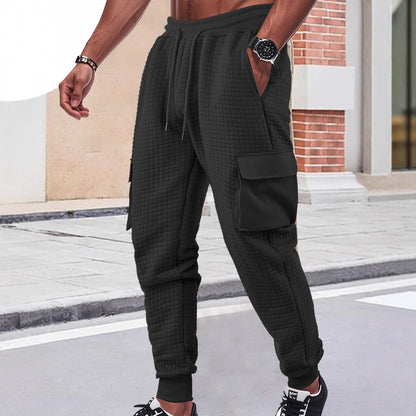 Modular cargo pants for men with elastic waist and practical side pockets Chic and Style