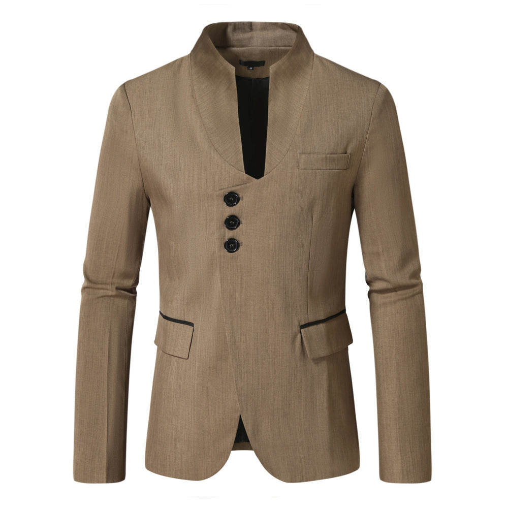 Dames Blazer Élégant avec col étroit et bords contrastés Chic und Stil