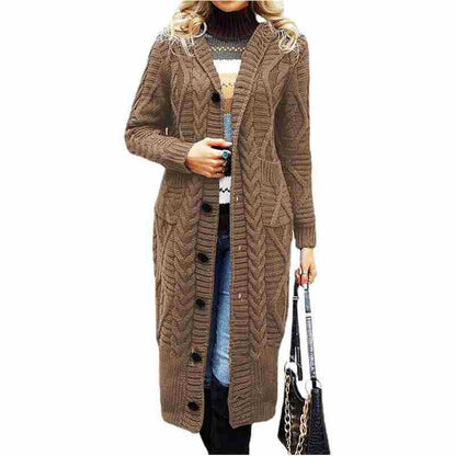 Cardigan en tricot pour femmes avec design en tresse structuré et poches profondes Chic und Still