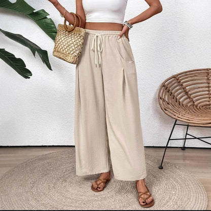 Ladies casual chic lounge wide pants