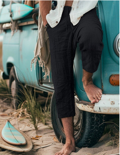 Chino pants for men with a relaxed fit and elastic waistband Chic und Stil