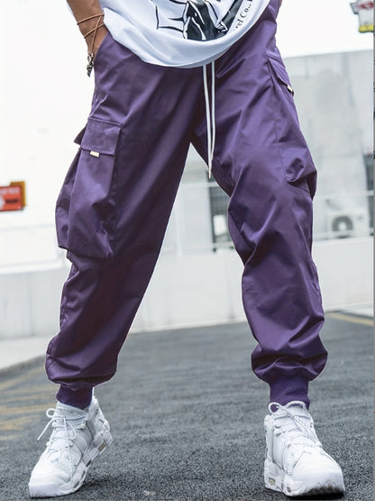 Casual utility pants for men with practical pockets and elastic waist Chic and Style