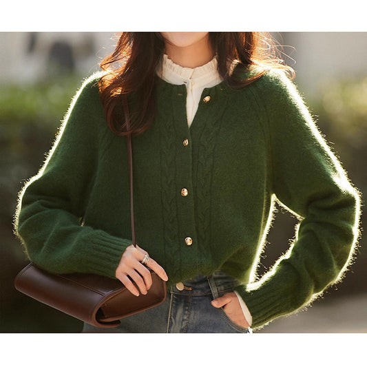 Cardigan en tricot à torsades pour femmes Chic und Stil