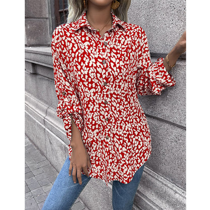 Chemisier femme léger avec imprimé animal et coupe confortable Chic und Stil