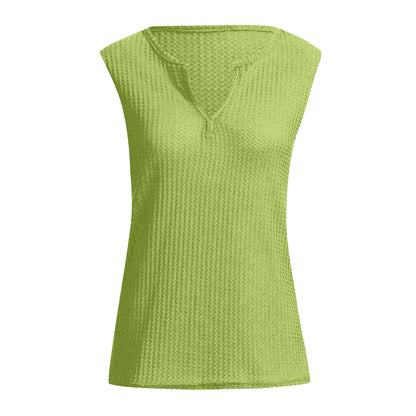 Dames Haut de sport avec surface texturée et décolleté en V Chic und Stil