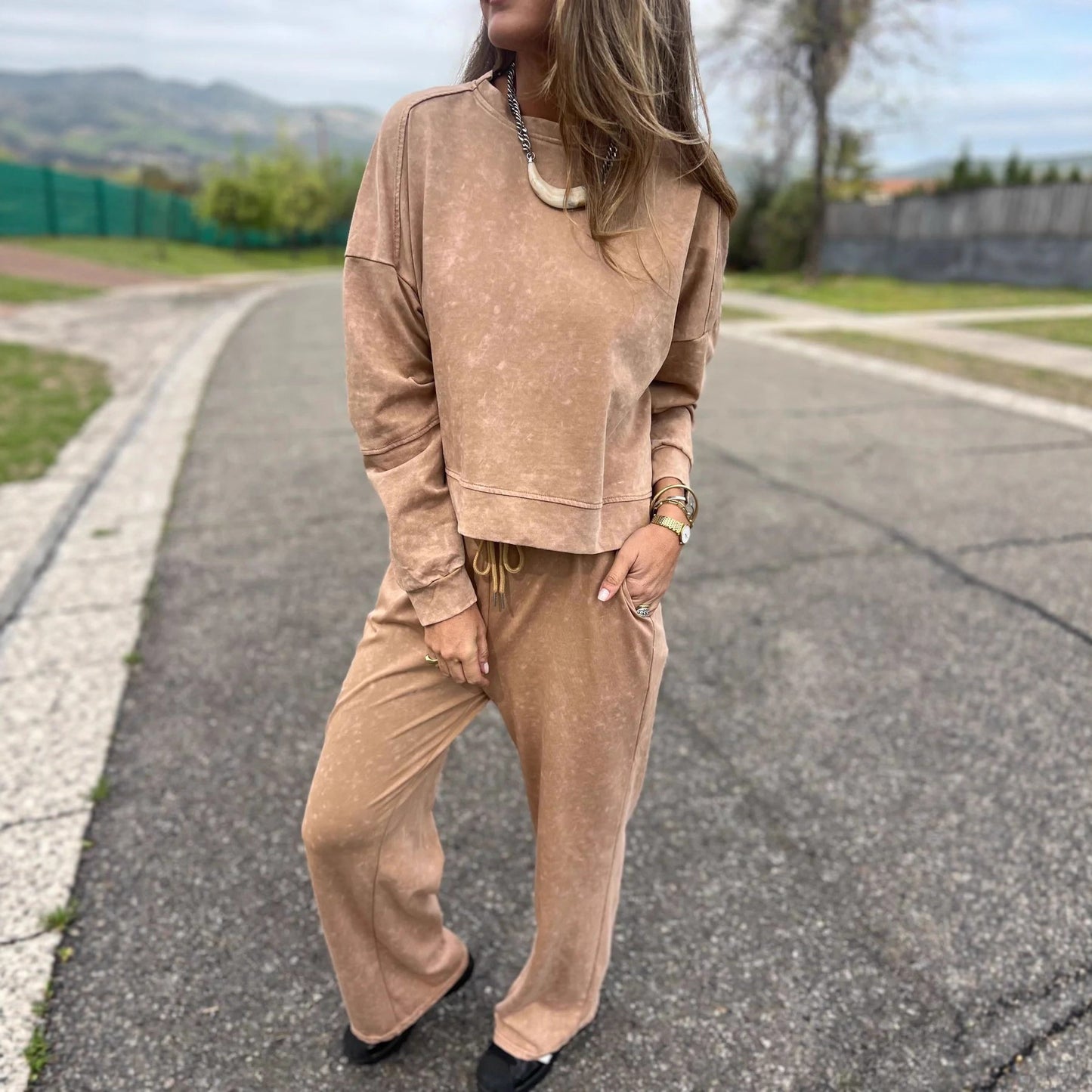 Dames Ensemble de jogging de haute qualité et confortable Chic und Stil