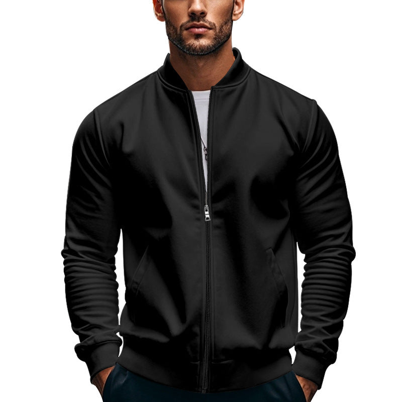 Veste bomber sportive pour hommes avec fermeture éclair et poignets élastiques Chic und Stil