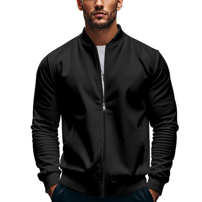 Veste bomber sportive pour hommes avec fermeture éclair et poignets élastiques Chic und Stil