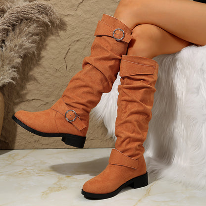 Bottes overknee en daim pour femmes Chic und Stil