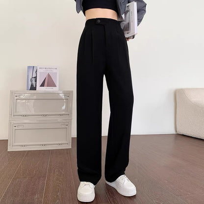 High-waisted pleated pants for women Chic und Stil