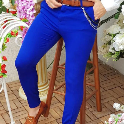 Comfortable summer chino pants for men with side pockets and elastic waistband Chic and Style
