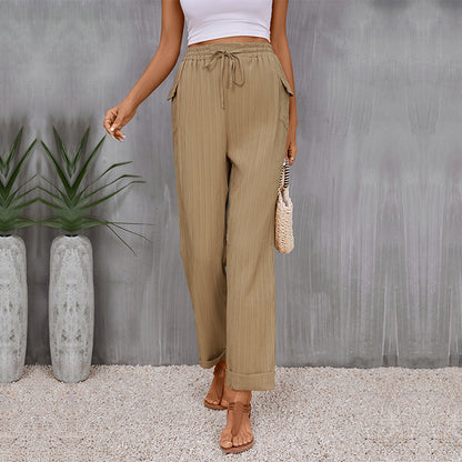 Women light pleated pants Chic and Style