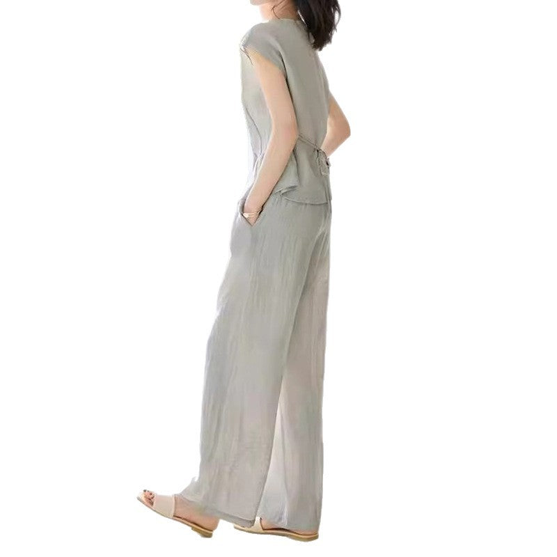 T-shirt ample à boutons pour femmes Chic und Stil