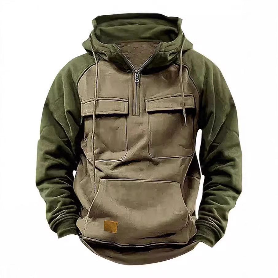 Functional hooded jacket for men with practical pockets Chic and Style